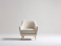 Fauteuil-tissu-bois-84x79x88 cm-blanc cassé-style scandinave