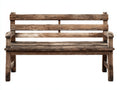 Banc de jardin-Bois-158x55x86 cm-Marron-style rustique
